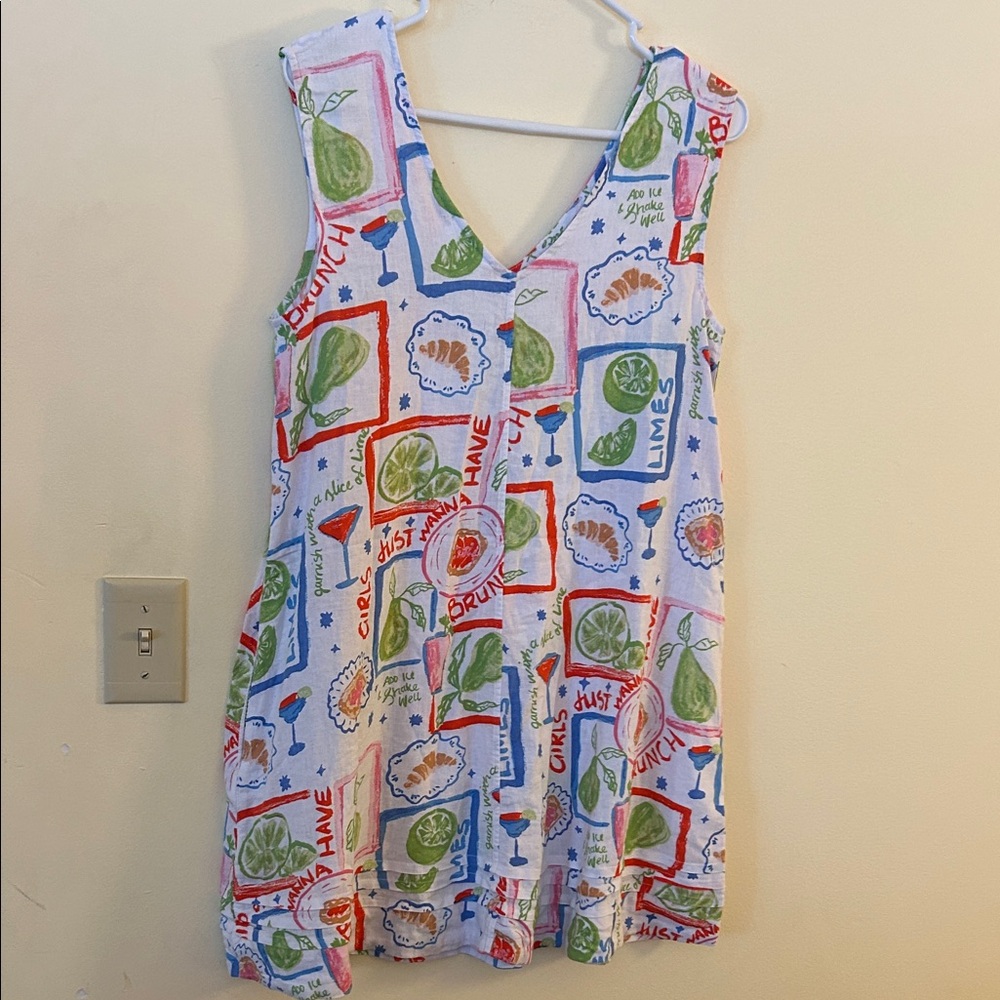 Cynthia Rowley “Girls Just Want to Have Brunch” Dress with Colorful Fruit Print - Picture 5 of 17